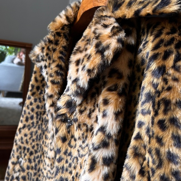 Target faux fur coat jacket leopard cheetah A New Day XXL - Picture 10 of 13
